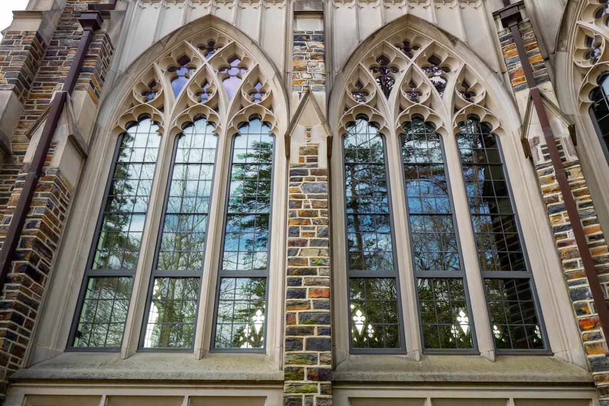 Gothic windows on West Campus