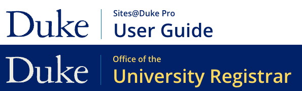 Image of Duke logo and site name with prefix